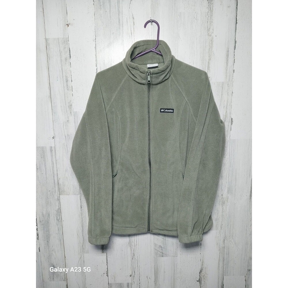Columbia Women's Large Green Benton Springs Full Zip Fleece Jacket